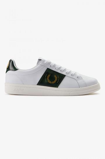 White Fred Perry B721 Men's Shoes | PH 1101UZGT